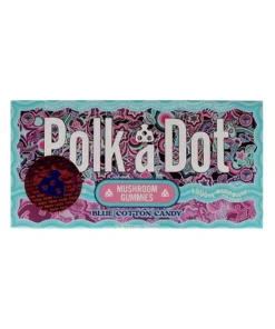 PolkaDot Magic Blue Cotton Candy Mushroom Gummies